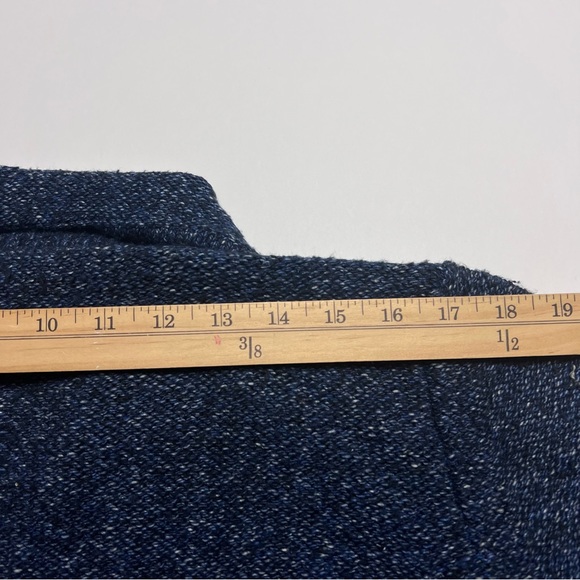 MARINA RINALDI Giacca Maglia Wool Blend Blue Knit Sweater Plus Size Medium (14) - Picture 10 of 12